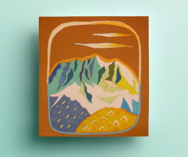 Wilder Kaiser, Ölpastellkreide