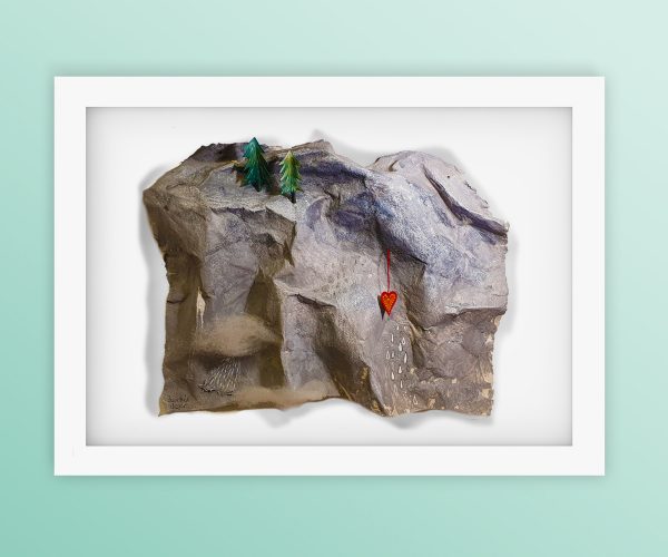 Herzschlag statt Steinschlag, Papierrelief